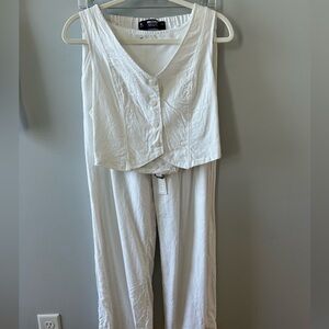 Hollister Linen Pant and Vest Set